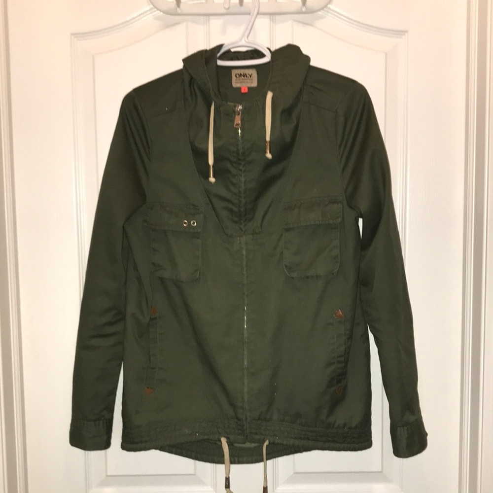 Only Blue Behaviour Army Green Spring Jacket